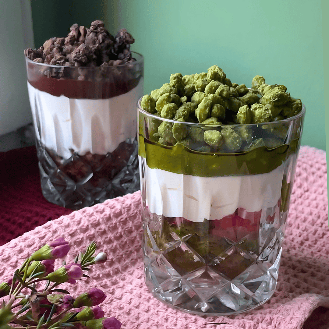 Krunchoco in der Matcha Variante: Der Matchacrunch 🍵🍓