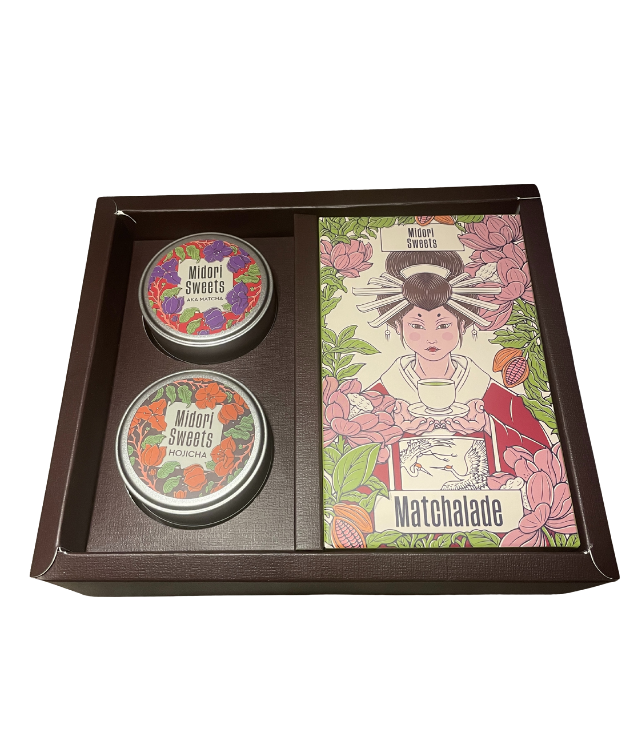 Geschenkbox - 3 Matcha Tafeln & 2 Tees